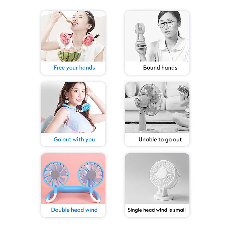 Ventilateur de Cou Portable – 🚚 Livraison Gratuite