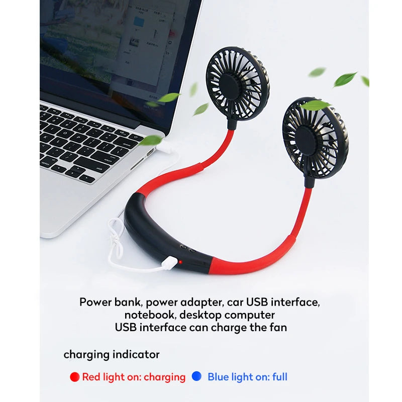 Ventilateur de Cou Portable – 🚚 Livraison Gratuite