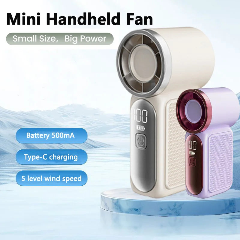Mini ventilateur portable rechargeable USB-C