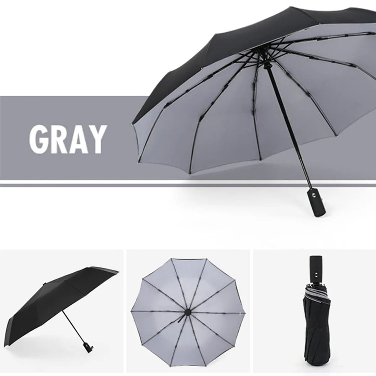 Parapluie Automatique Coupe-Vent Double Couche – 🚚 Livraison Gratuite