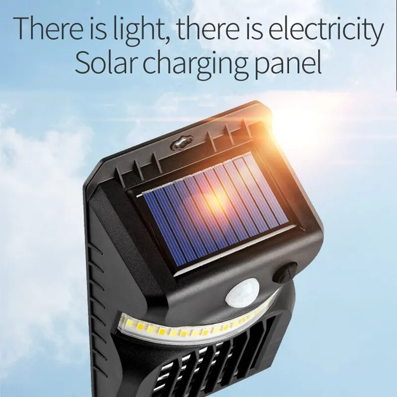 Lampe Solaire Anti-Moustiques d'Extérieur – Capteur Infrarouge, IP65, Recharge Solaire