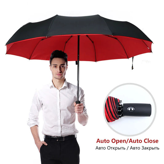 Parapluie Automatique Coupe-Vent Double Couche – 🚚 Livraison Gratuite