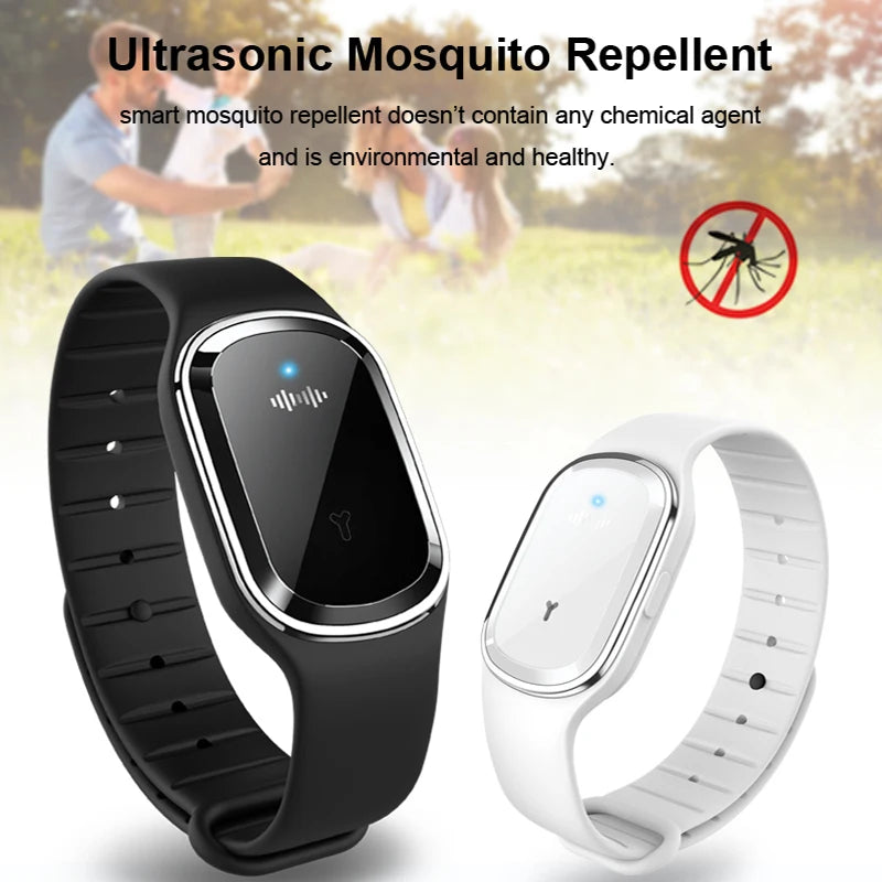 Verstellbares Anti-Mücken-Armband, USB-Ladegerät, aus Silikon, für Kinder und Erwachsene