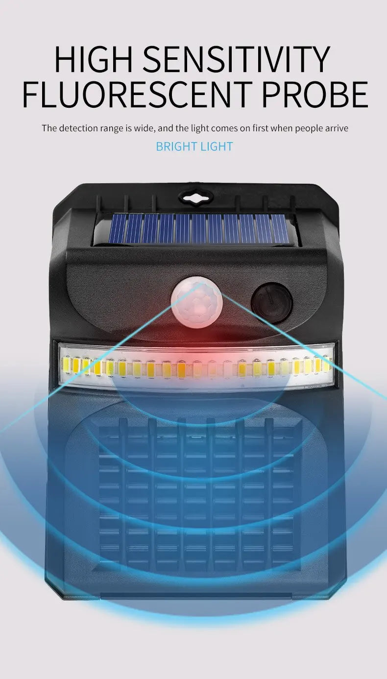 Lampe Solaire Anti-Moustiques d'Extérieur – Capteur Infrarouge, IP65, Recharge Solaire
