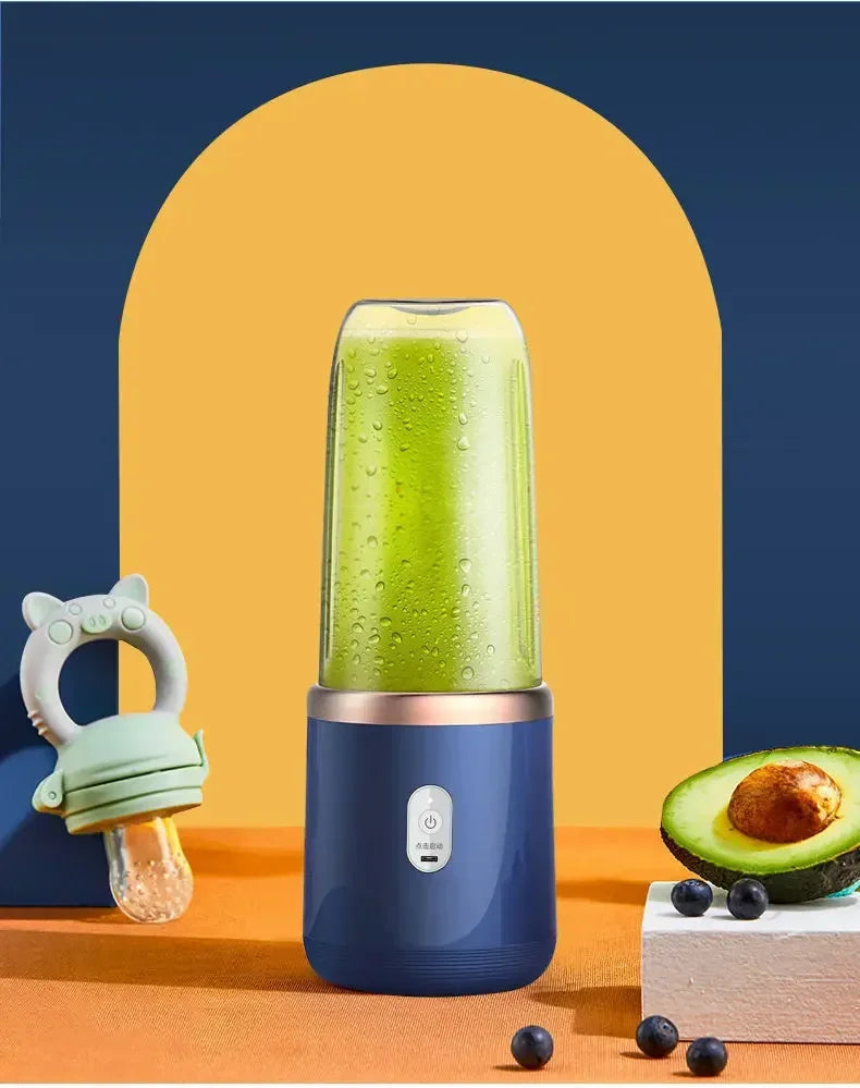 Mini Blender Portable USB Rechargeable – 6 Lames – 🚚 Livraison Gratuite