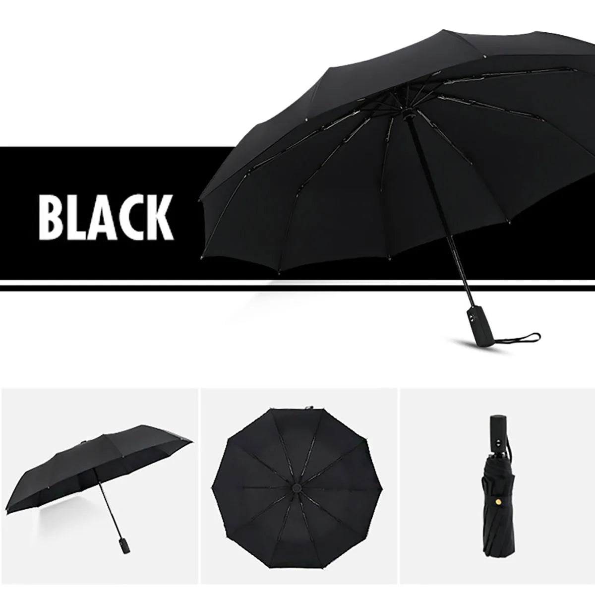 Parapluie Automatique Coupe-Vent Double Couche – 🚚 Livraison Gratuite