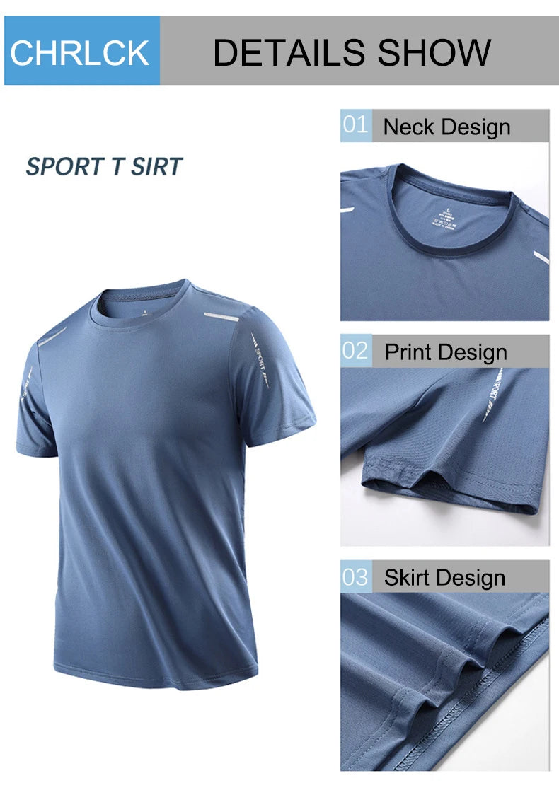 T-Shirt Sport Homme Séchage Rapide – Respirant et Léger – 🚚 Livraison Gratuite
