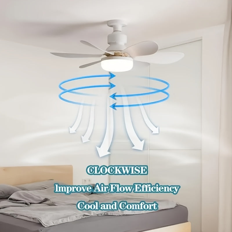 Ventilateur de Plafond LED Intelligent – Éclairage 3 Couleurs & Télécommande